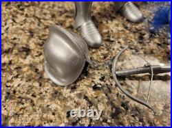 Vtg & Rare 1968 Silver Knight with Horse by Marx 1/6th Scale Knight near Mint