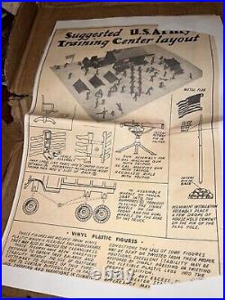 WOW LooK VINTAGE 1950'S MARX US ARMY TRAINING CENTER WITH ORIGINAL BOX