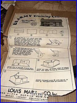 WOW LooK VINTAGE 1950'S MARX US ARMY TRAINING CENTER WITH ORIGINAL BOX