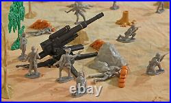 WWII Battle of the Bulge Playset #1 Bastogne Forest Battle 54mm Plastic