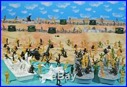 WWII D-Day Playset #1 Hit the Beach 54mm Plastic Toy Soldiers