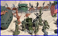 WWII D-Day Playset #1 Hit the Beach 54mm Plastic Toy Soldiers