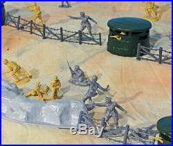 WWII D-Day Playset #1 Hit the Beach 54mm Plastic Toy Soldiers