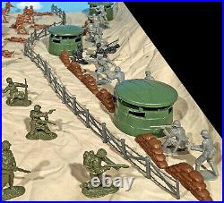 WWII D-Day Playset #1 Hit the Beach 54mm Plastic Toy Soldiers