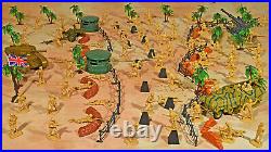 WWII North Africa Campaign Playset #1 The Desert Fox 54mm Plastic Soldiers