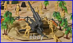 WWII North Africa Campaign Playset #1 The Desert Fox 54mm Plastic Soldiers