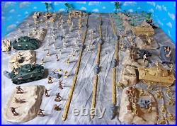 WWII North Africa Campaign Playset 54mm plastic toy soldiers