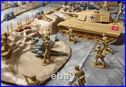 WWII North Africa Campaign Playset 54mm plastic toy soldiers