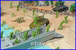 WWII Pacific Campaign Playset #1 Beach Landing 54mm Plastic Toy Soldiers
