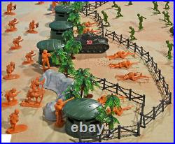WWII Pacific Campaign Playset #1 Beach Landing 54mm Plastic Toy Soldiers
