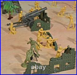 WWII Pacific Campaign Playset #2 Island Battle 54mm Plastic Toy Soldiers