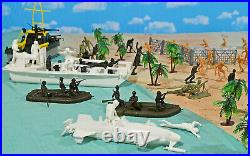WWII Pacific Campaign Playset #3 The Raid 54mm Plastic Toy Soldiers