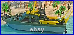 WWII Pacific Campaign Playset #3 The Raid 54mm Plastic Toy Soldiers
