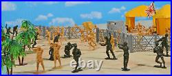 WWII Pacific Campaign Playset #3 The Raid 54mm Plastic Toy Soldiers