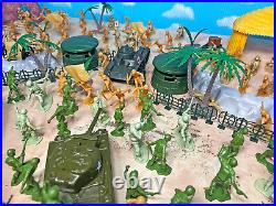 WWII Pacific Campaign Playset 54mm Plastic Toy Soldiers 289 pieces