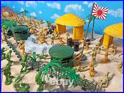 WWII Pacific Campaign Playset 54mm Plastic Toy Soldiers 289 pieces