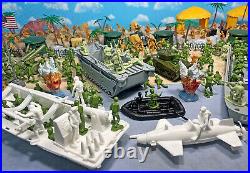 WWII Pacific Campaign Playset 54mm Plastic Toy Soldiers 289 pieces