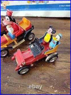 Walt Disney 6 old fashion cars by Marx Complete Set With Box