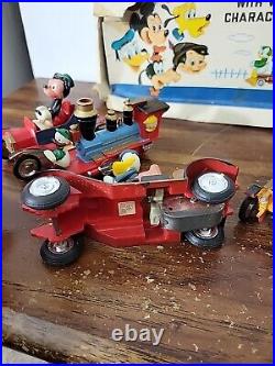 Walt Disney 6 old fashion cars by Marx Complete Set With Box