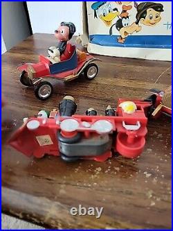 Walt Disney 6 old fashion cars by Marx Complete Set With Box