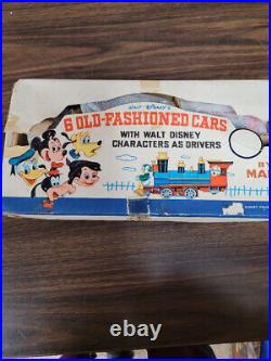 Walt Disney 6 old fashion cars by Marx Complete set in box rare friction drive