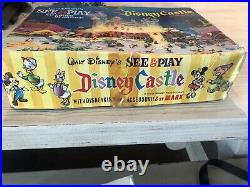 Walt Disneys See & Play Disney Castle with Disneykins & Accessories By Marx 1960