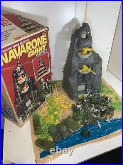 World War II Marx Guns Of Navarone Giant Soldiers Playset Vintage Used Set W Box