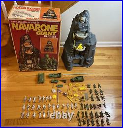 World War II Marx Guns Of Navarone Giant Soldiers Playset Vintage Used Set W Box