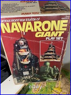 World War II Marx Guns Of Navarone Giant Soldiers Playset Vintage Used Set W Box