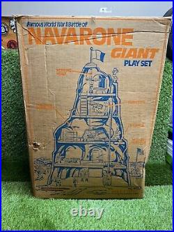 World War II Marx Guns Of Navarone Giant Soldiers Playset Vintage Used Set W Box