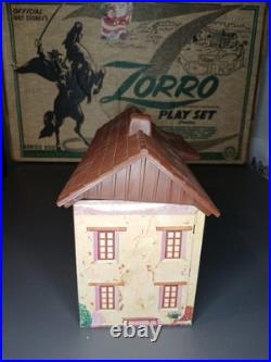 Zorro Play Set Vintage 1950s Marx Walt Disney