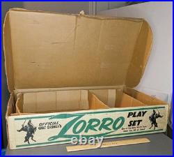 Zorro Play Set Vintage 1950s Marx Walt Disney