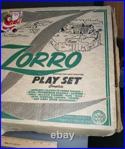 Zorro Play Set Vintage 1950s Marx Walt Disney